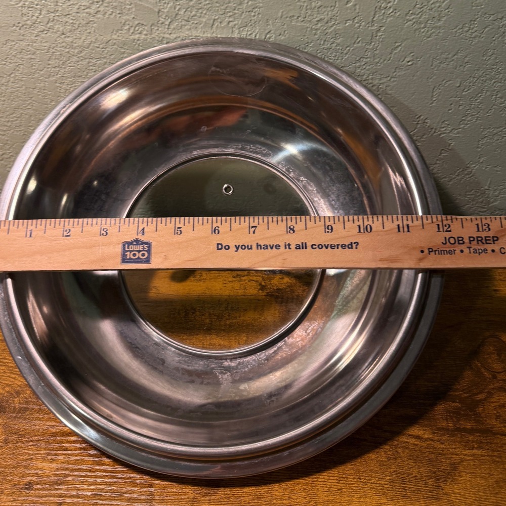 12 Inch Universal Stainless Steel Dome Lid with Glass Center and Steam Vent - Picture 5 of 5